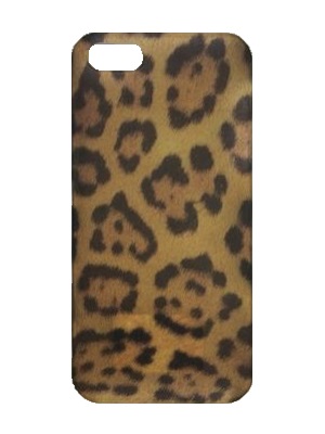 Накладка пластиковая для iPhone 5/5S Soft Touch ( Леопард)