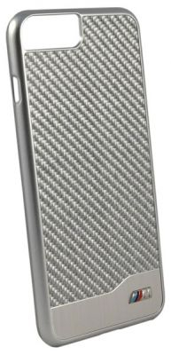 Задняя накладка BMW M-Collection Aluminium&Carbon for iPhone 7 Plus (Серебристый)