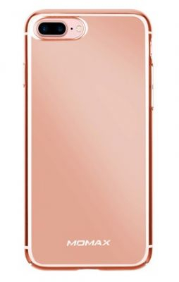Задняя накладка Momax Metallic Case для Apple iPhone 7 plus (Розовое золото)