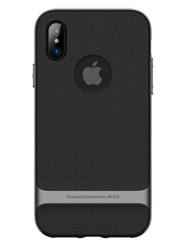 Задняя накладка для iPhone X Rock Royce series (Серый)
