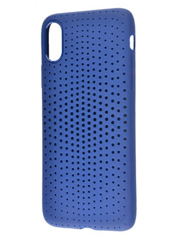 Чехол накладка Rock Dot для iPhone X (Синий)