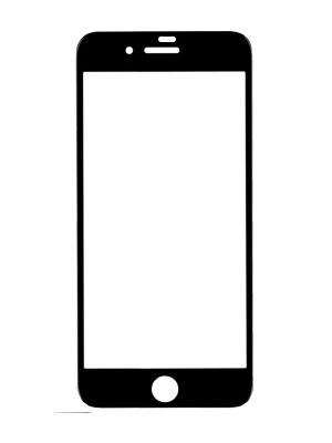 Защитное стекло 9D для iPhone 7/8 (Black)