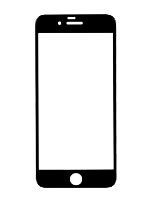 Защитное стекло для iPhone 6/6S Cooyee (Черное)