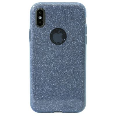Накладка силиконовая для iPhone Xs Max Shine (Синяя)