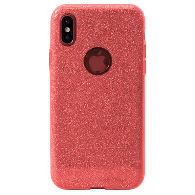 Накладка силиконовая для iPhone Xs Max Shine (Розовая)