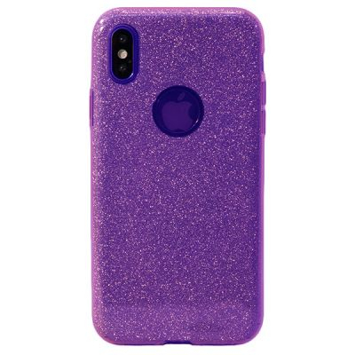 Накладка силиконовая для iPhone Xs Max Shine (Фиолетовая)