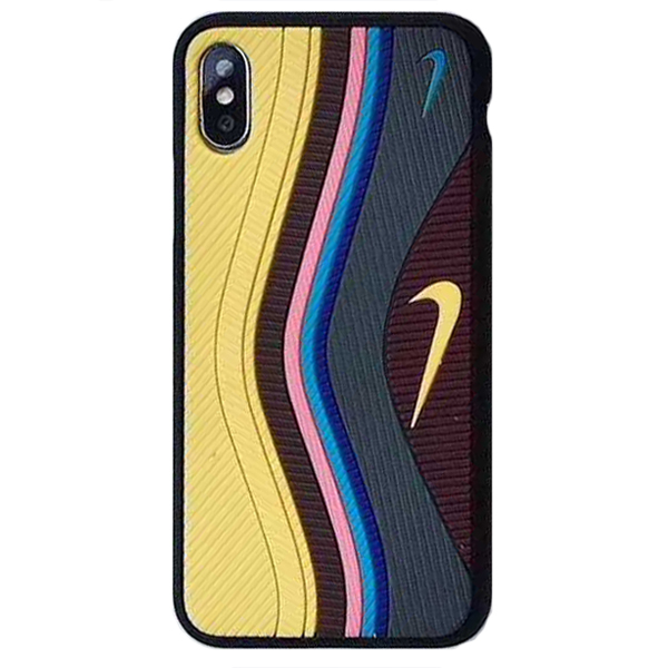 Накладка силиконовая Nike Air 95 для iPhone Xs Max (Желтый)