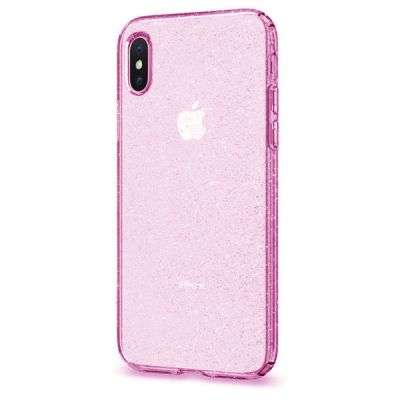Накладка Spigen для iPhone X/Xs Max Liquid Crystal Glitter (Pink Transparent)