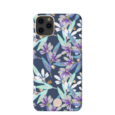 Накладка Kingxbar Blossom Flowers для iPhone 11 Pro (синий)