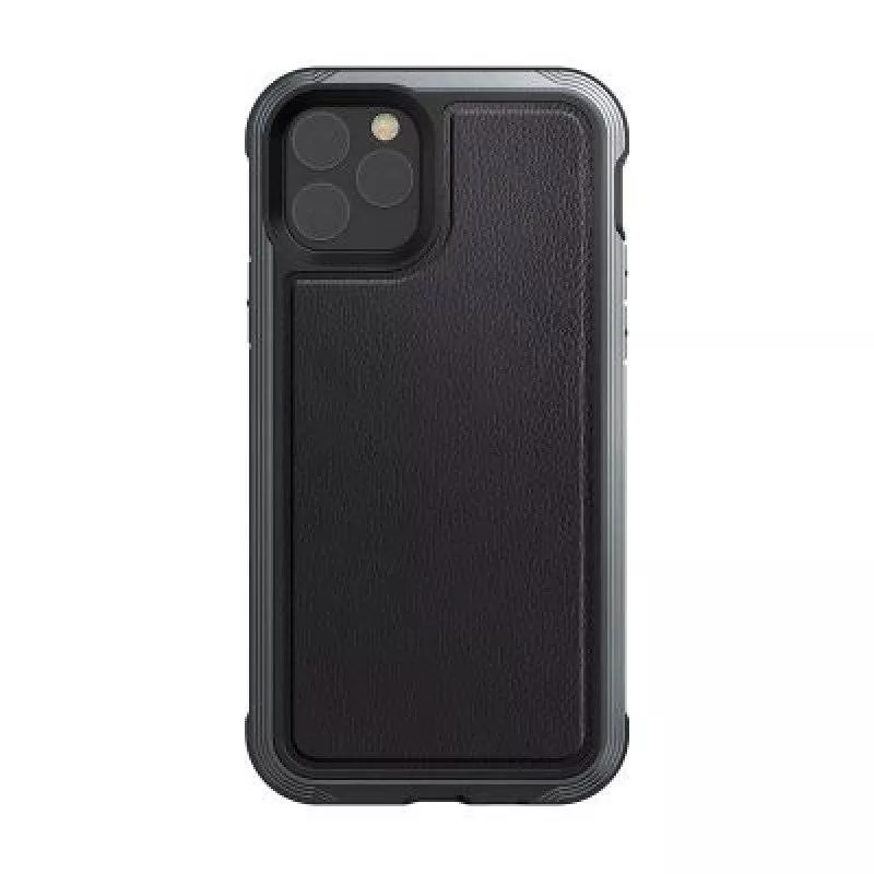 Накладка Defense Lux для iPhone 11 Pro (Черная кожа)
