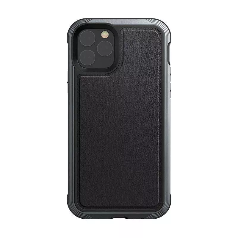 Накладка Defense Lux для iPhone 11 Pro (Черная кожа)