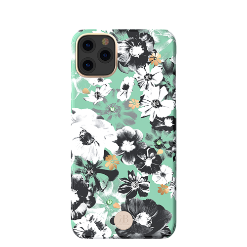 Накладка Kingxbar Blossom Flowers для iPhone 11 Pro Max (зеленый)