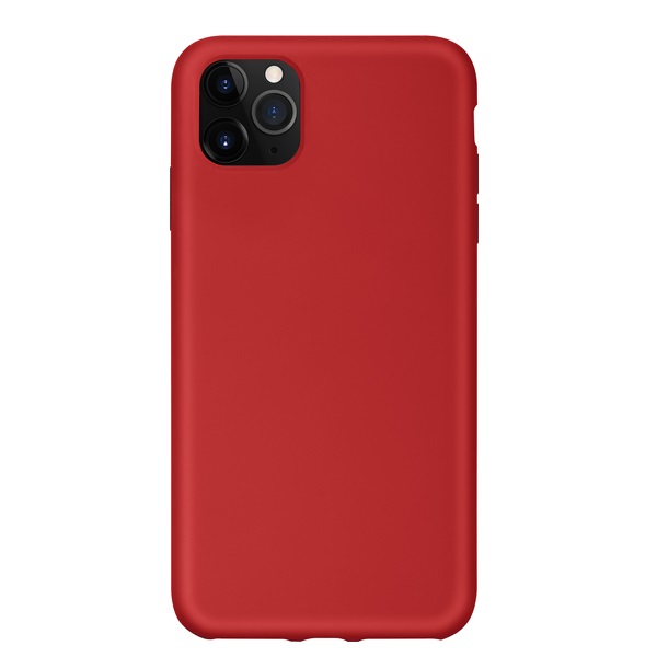 Чехол для iPhone 11 Pro Max Liquid Silicone (Красный)
