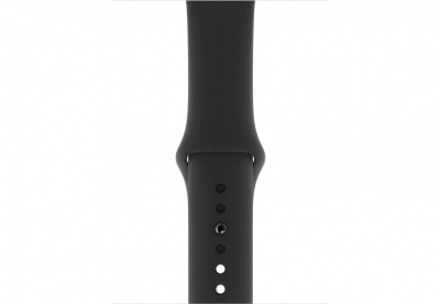 Apple Watch Series 4 44 мм, корпус из алюминия цвета «серый космос», спортивный ремешок черного цвета