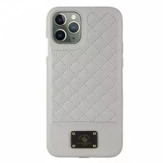 Чехол накладка Santa Barbara Polo для iPhone 11 Pro Bradley (Белый)