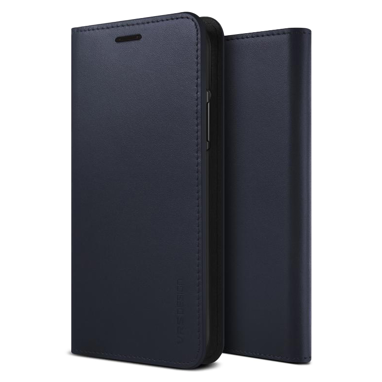 Накладка VRS Design Genuine Leather Diary для iPhone 11 Pro (Синий)