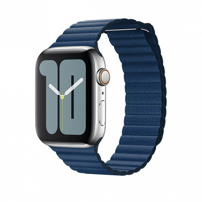 Ремешок кожаный для Apple watch Leather Loop 38/40mm (Синий)