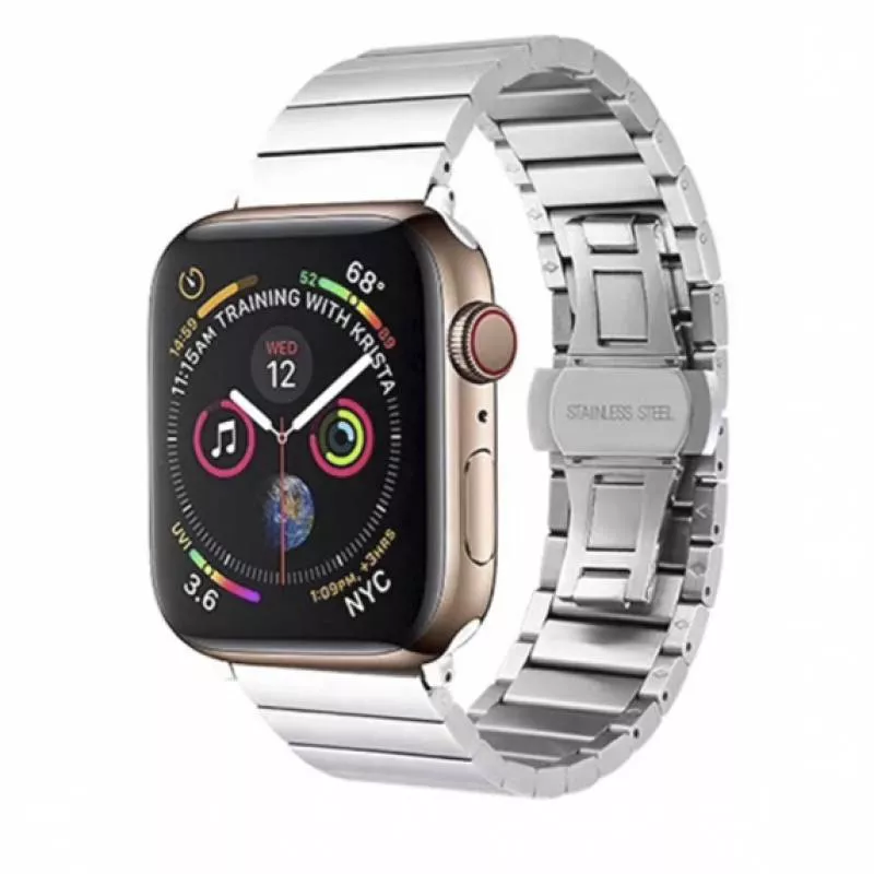 Ремешок из нержавеющей стали COTEetCL W25 для Apple Watch 38/40mm Стальной блочный (WH5237-TS)