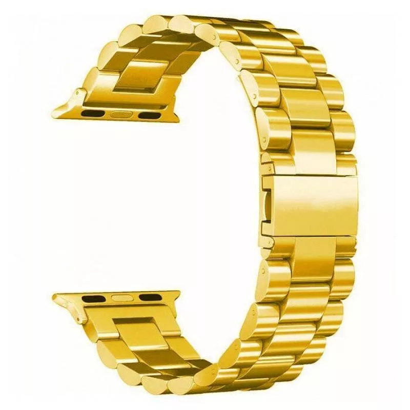 Ремешок из нержавеющей стали COTEetCL W26 для Apple Watch 38/40mm 3 звена Золотой (WH5239-GD)