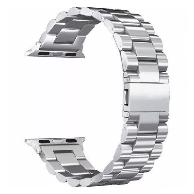 Ремешок из нержавеющей стали COTEetCL W26 для Apple Watch 38/40mm 3 звена Серебристый (WH5239-TS)