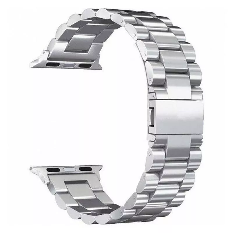 Ремешок из нержавеющей стали COTEetCL W26 для Apple Watch 38/40mm 3 звена Серебристый (WH5239-TS)