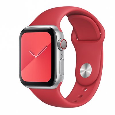 Спортивный силиконовый ремешок для Apple Watch 38/40mm (Red)