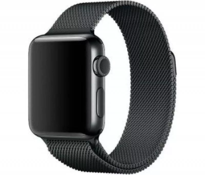 Ремешок из нержавеющей стали COTEetCL W6 Magnet Band для Apple Watch 42/44mm графитовый миланская петля (WH5202-GС)