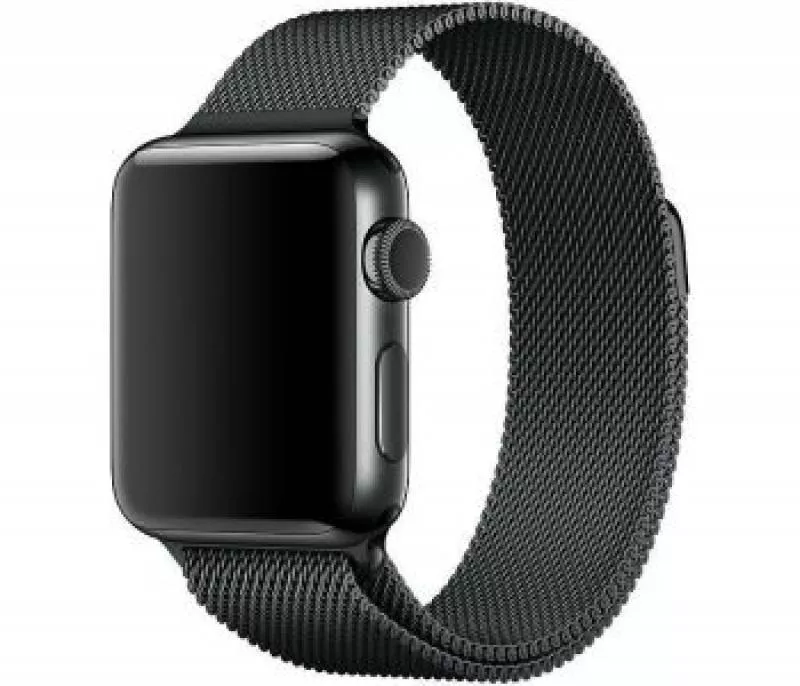 Ремешок из нержавеющей стали COTEetCL W6 Magnet Band для Apple Watch 42/44mm графитовый миланская петля (WH5202-GС)