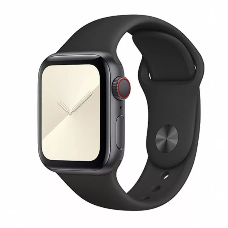 Спортивный силиконовый ремешок для Apple Watch 42/44mm (Black)