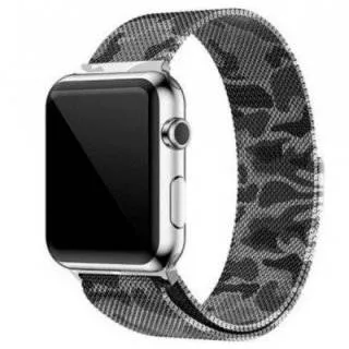 Ремешок из нержавеющей стали COTEetCL W6 Magnet Band для Apple Watch 42/44mm Серый Камуфляж (WH5203-TK)
