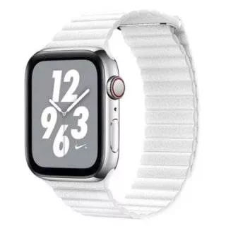 Ремешок кожанный COTEetCL W7 Magnet Band (WH5206-WH) для Apple Watch 42/44mm Белый