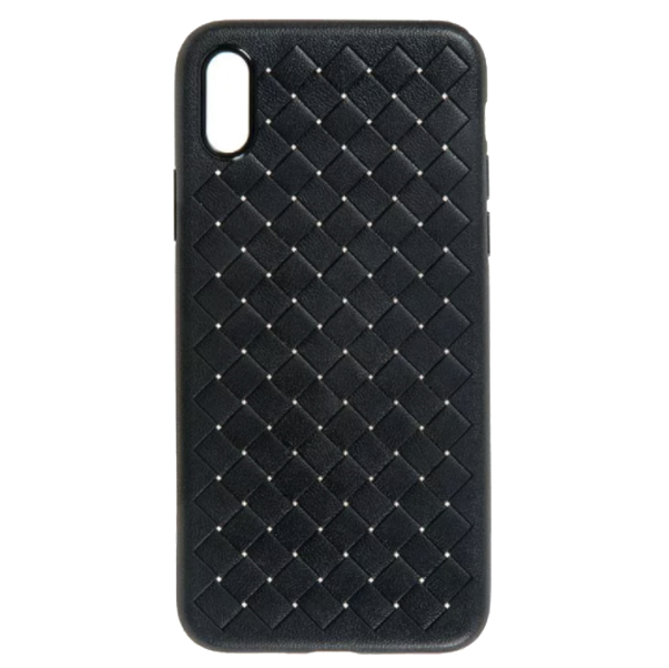 Накладка силиконовая Rock плетенная iPhone X/Xs (Черный)