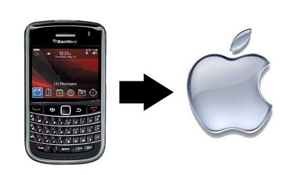Компании меняют Blackberry на iPhone