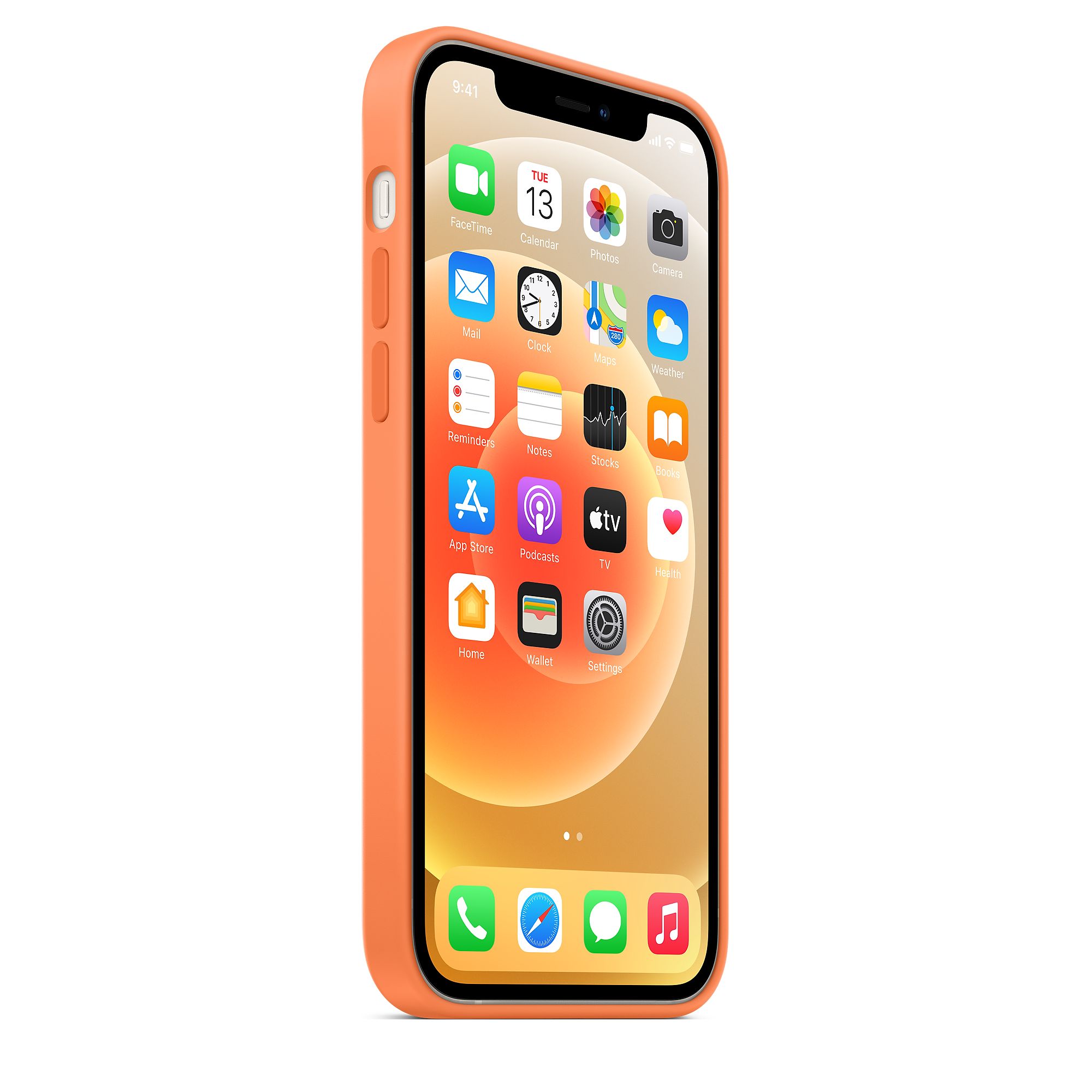 Silicon Case for iPhone 12 Pro Max (Kumquat)
