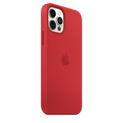 Silicon Case for iPhone 12 Pro Max (Red)
