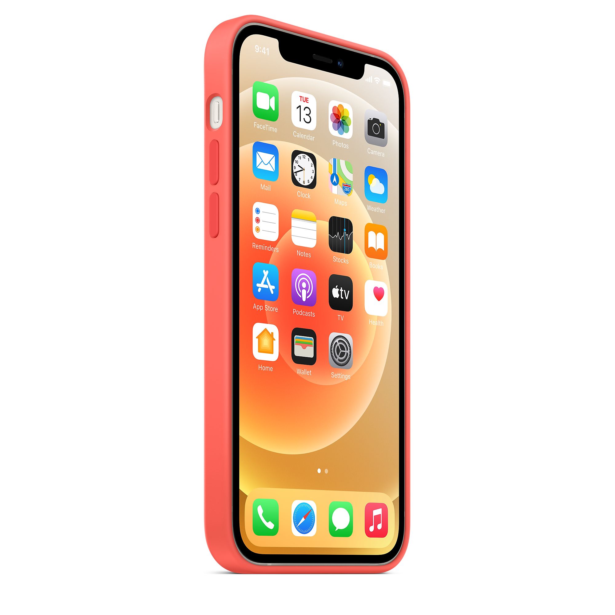 Чехол Silicon Case для iPhone 12/12 Pro (Pink Citrus)