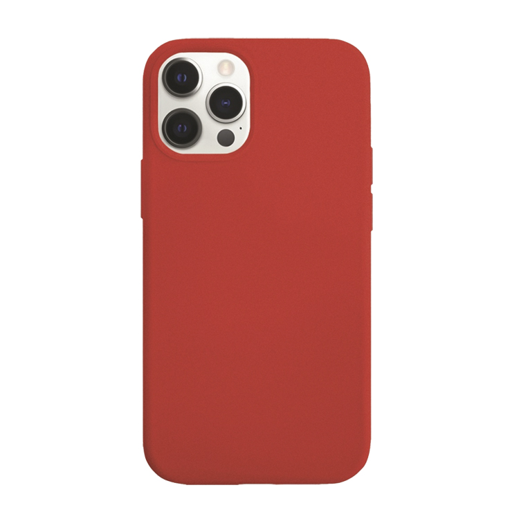 Накладка iPhone 12 Pro Liquid Silicone Full (Красный)