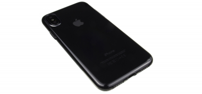 Силиконовый чехол HOCO Light Series case для iPhone Xs Max (Прозрачный-черный)