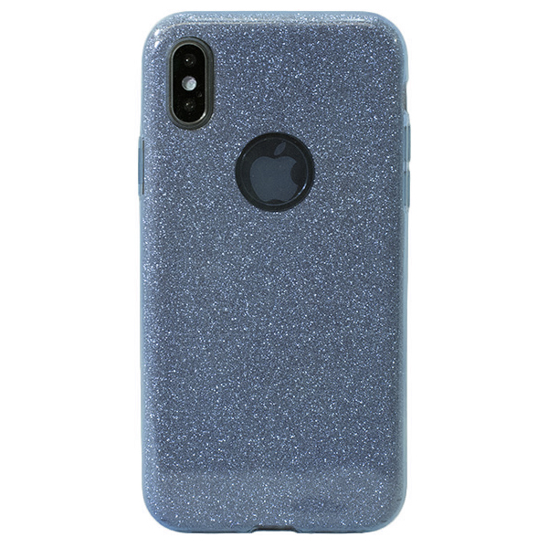 Накладка силиконовая для iPhone X/Xs Shine (Синяя)