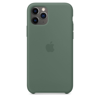 Silicon Case Original for iPhone 11 Pro (Сосновый зеленый)