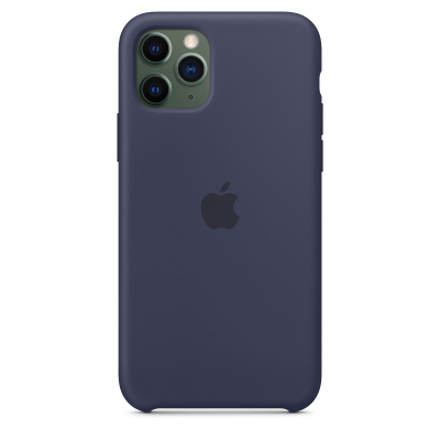 Silicon Case Original for iPhone 11 Pro (Темно-синий)