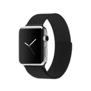 Ремешок из нержавеющей стали COTEetCL W6 Magnet Band для Apple Watch 38/40mm черный миланская петля (WH5202-GС)