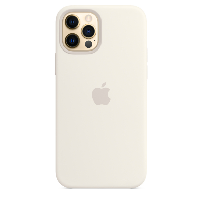 Silicon Case for iPhone 12 Pro Max (White)