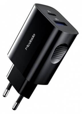 Сетевой адаптер Mcdodo (CH-8411) 20W USB/Type-C PD (Черный)