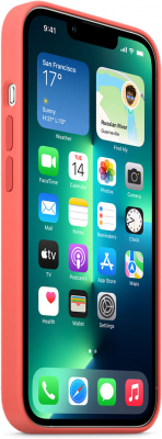 Silicon Case MagSafe для iPhone 13 Pro (Розовое Помело)