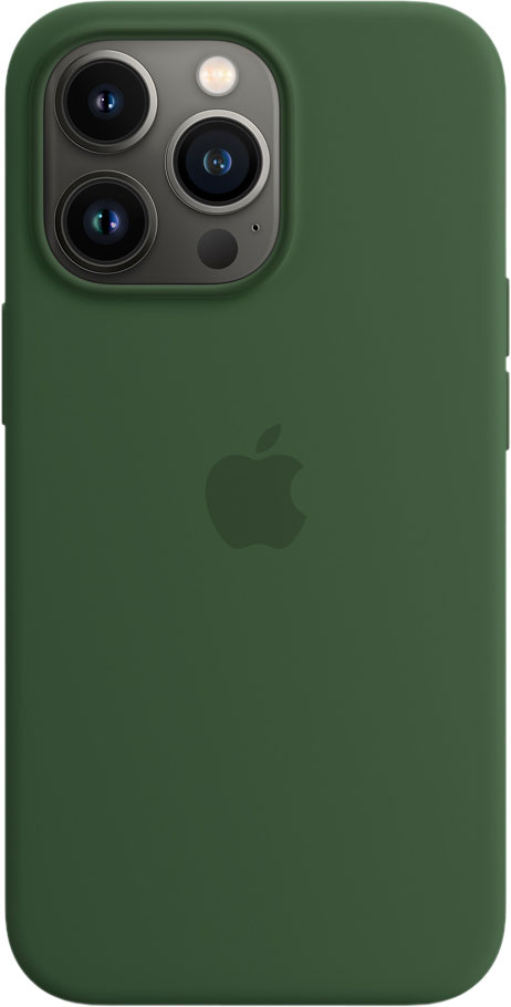 Silicon Case MagSafe для iPhone 13 Pro Зеленый Клевер