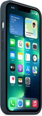 Silicon Case MagSafe для iPhone 13 Pro Синий Омут