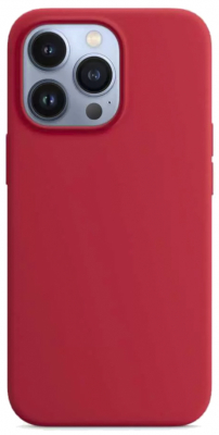 Чехол для iPhone 13 Pro Max Liquid Silicone Full (Красный)