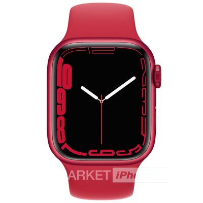 Часы Apple Watch Series 41 мм, корпус из алюминия красного цвета, спортивный ремешок (PRODUCT RED) РСТ