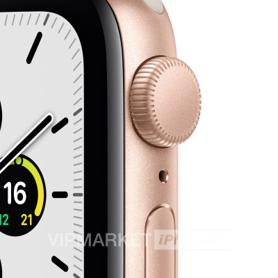 Часы Apple Watch SE GPS 40 мм, алюминий золотого цвета, спортивный ремешок цвета «Сияющая звезда» (для других стран)